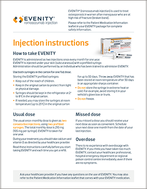 EVENITY Patient Administration
Step-by-Step Guide